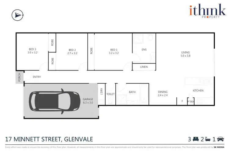 Floorplan of Homely house listing, 17 Minnett Street, Glenvale QLD 4350