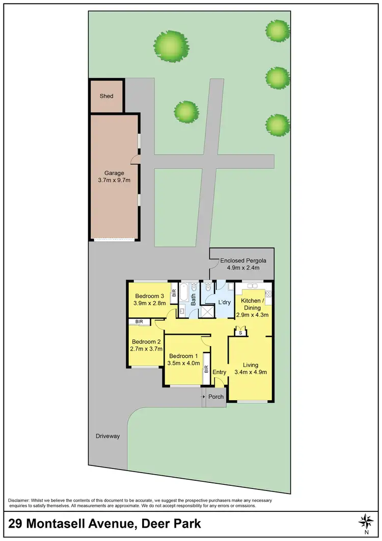 Floorplan of Homely house listing, 29 Montasell Avenue, Deer Park VIC 3023