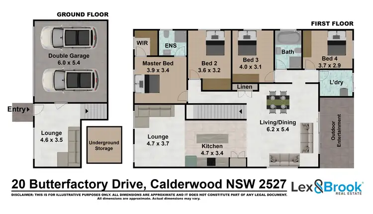 Floorplan of Homely house listing, 20 Butterfactory Drive, Calderwood NSW 2527