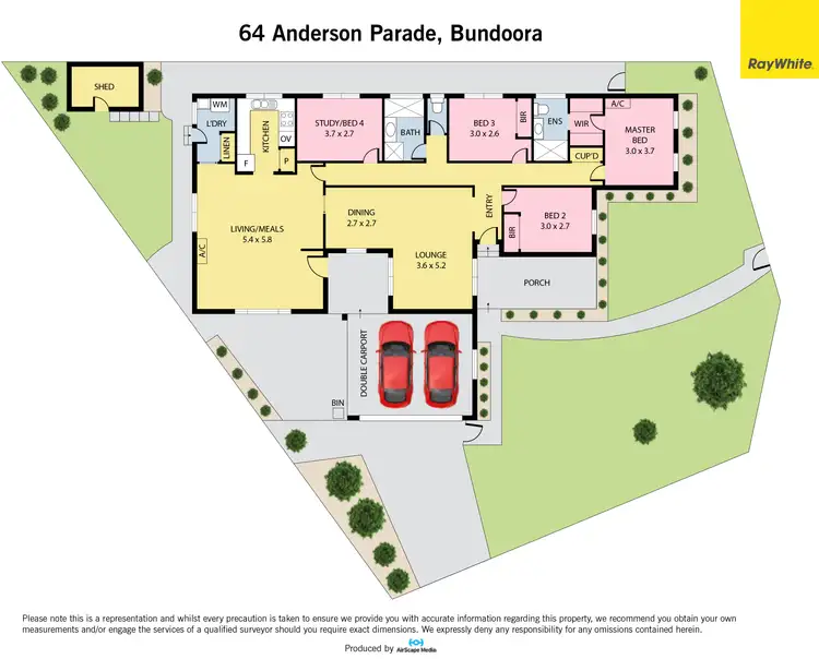 Floorplan of Homely house listing, 64 Anderson Parade, Bundoora VIC 3083