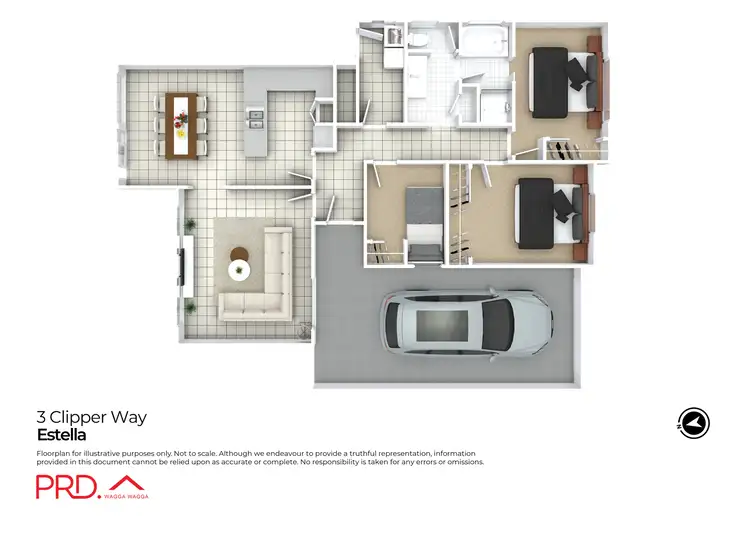 Floorplan of Homely house listing, 3 Clipper Way, Estella NSW 2650