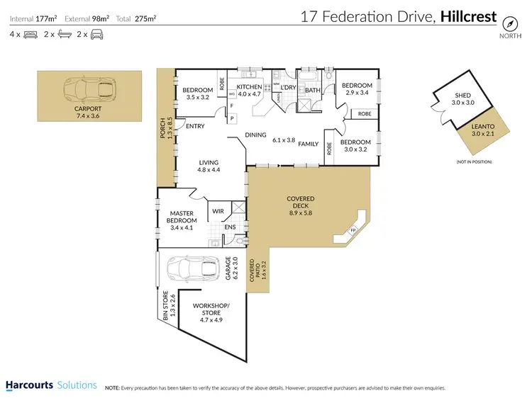 Floorplan of Homely house listing, 17 Federation Drive, Hillcrest QLD 4118