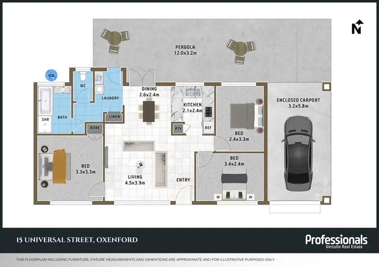 Floorplan of Homely house listing, 15 Universal Street, Oxenford QLD 4210
