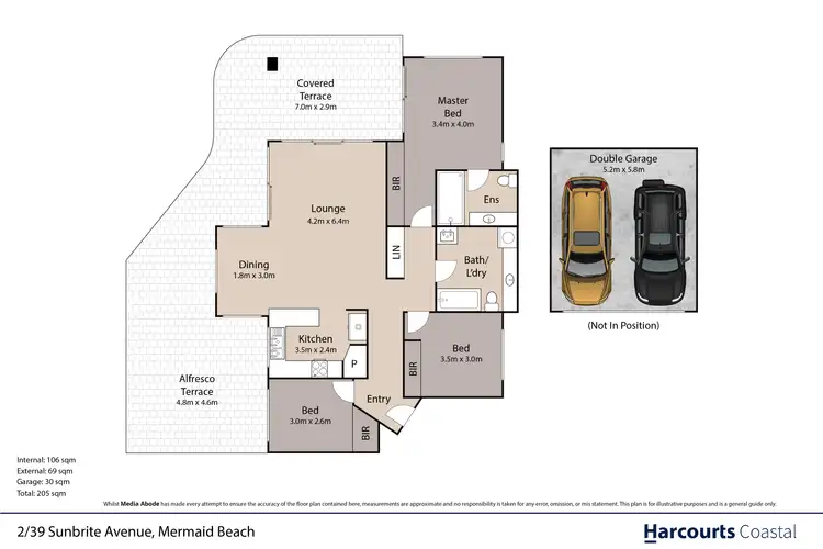 Floorplan of Homely apartment listing, 2/39-41 Sunbrite Avenue, Mermaid Beach QLD 4218