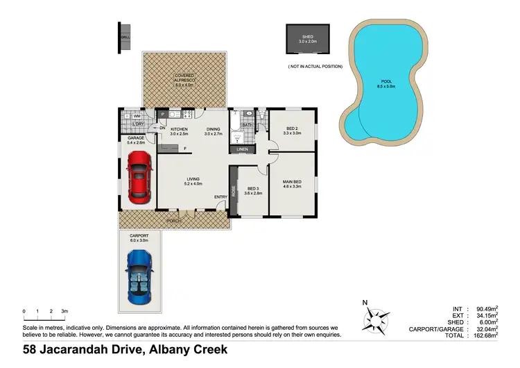 Floorplan of Homely house listing, 58 Jacaranda Drive, Albany Creek QLD 4035