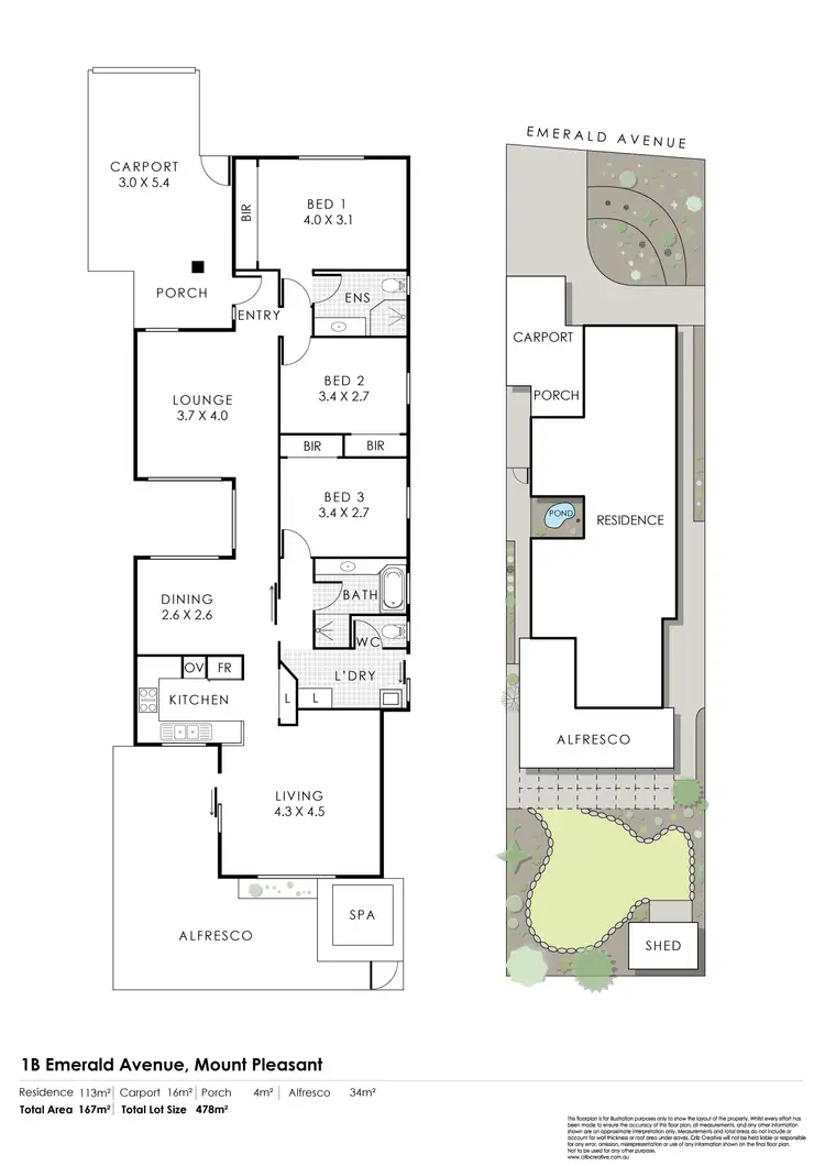 Floorplan of Homely house listing, 1B Emerald Avenue, Mount Pleasant WA 6153