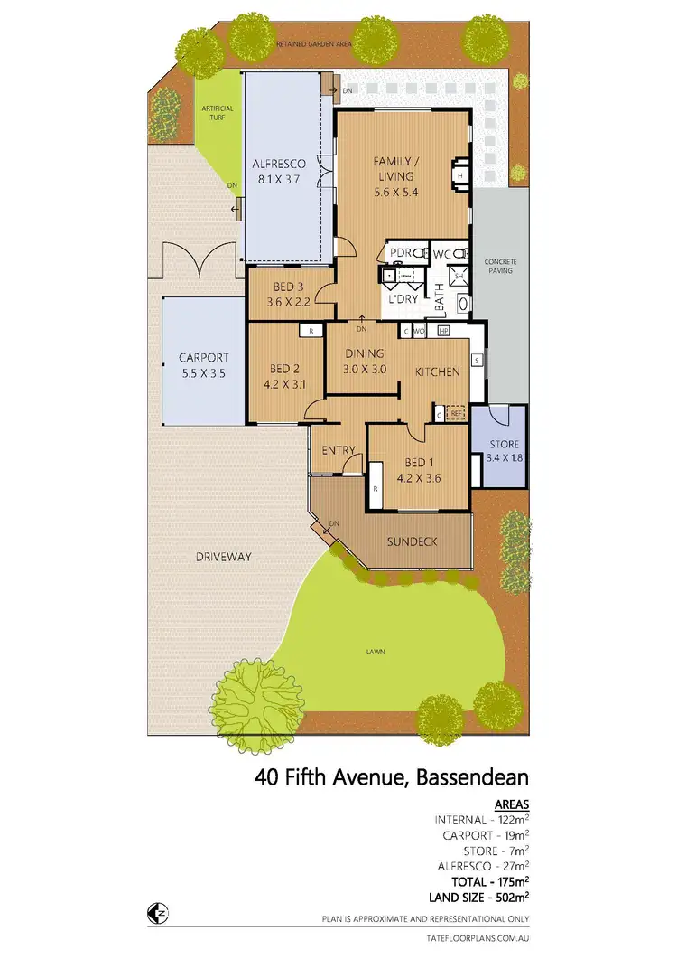 Floorplan of Homely house listing, 40 Fifth Avenue, Bassendean WA 6054