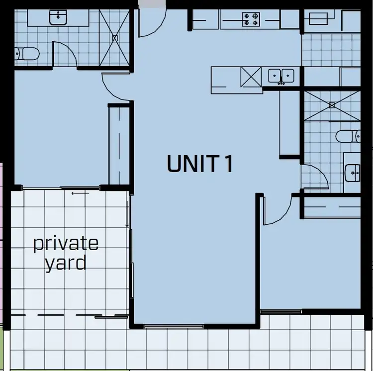 Floorplan of Homely apartment listing, 1/9 Hawksburn Road, Rivervale WA 6103