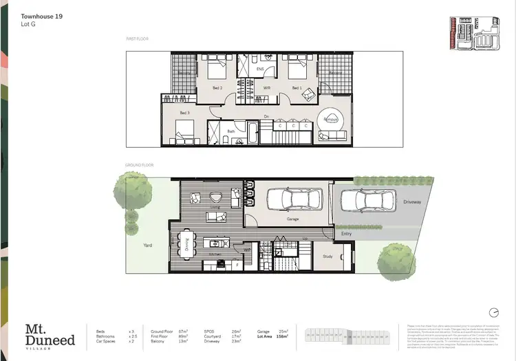 Floorplan of Homely townhouse listing, 19/121 Unity Drive, Mount Duneed VIC 3217