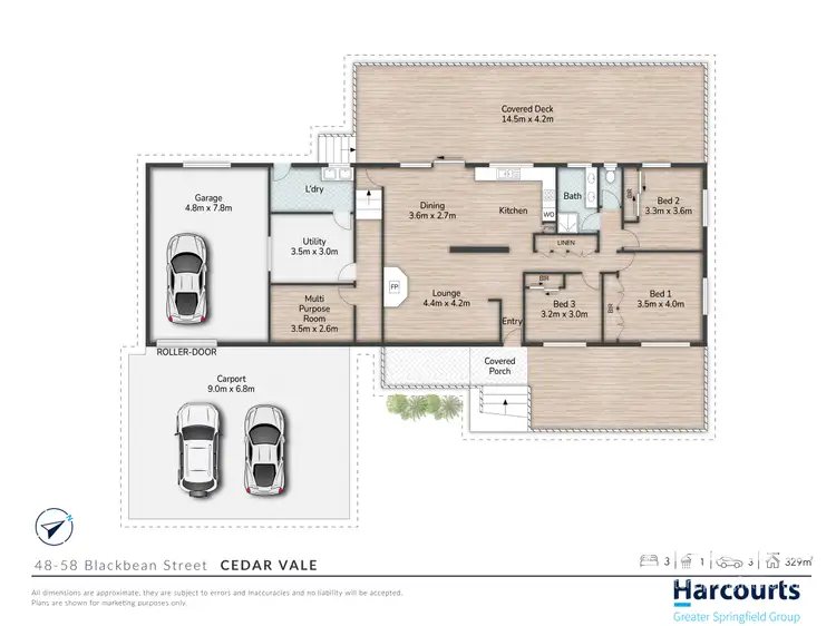 Floorplan of Homely rural property listing, 48-58 Blackbean Street, Cedar Vale QLD 4285