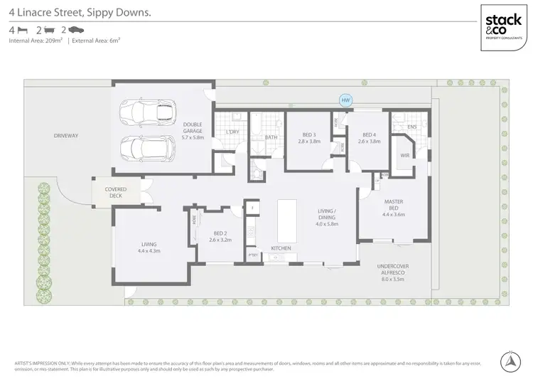 Floorplan of Homely house listing, 4 Linacre Street, Sippy Downs QLD 4556