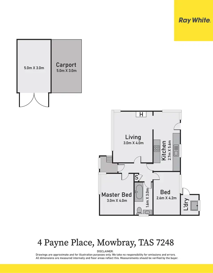 Floorplan of Homely house listing, 4 Payne Place, Mowbray TAS 7248