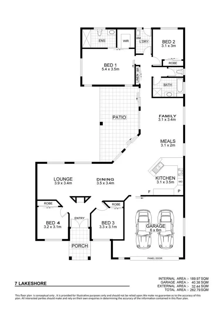 Floorplan of Homely house listing, 7 Lakeshore Circuit, Idalia QLD 4811