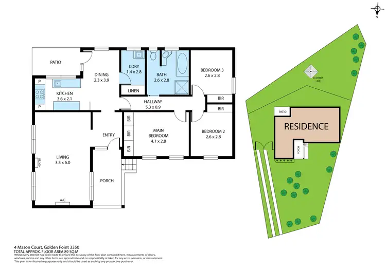 Floorplan of Homely house listing, 4 Mason Court, Golden Point VIC 3350