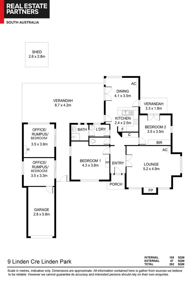 Floorplan of Homely house listing, 9 Linden Cres, Linden Park SA 5065