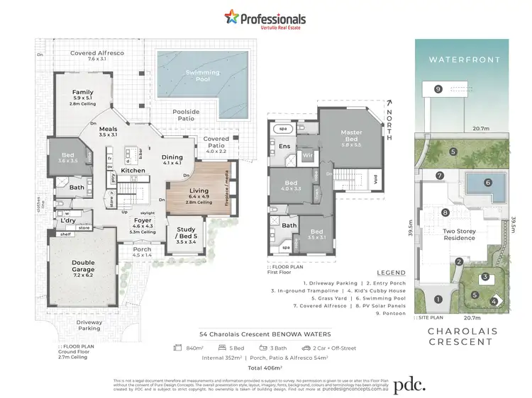 Floorplan of Homely house listing, 54 Charolais Crescent, Benowa Waters QLD 4217