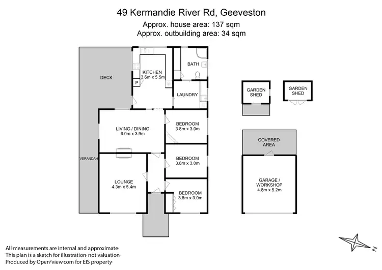 Floorplan of Homely house listing, 49 Kermandie River Road, Geeveston TAS 7116