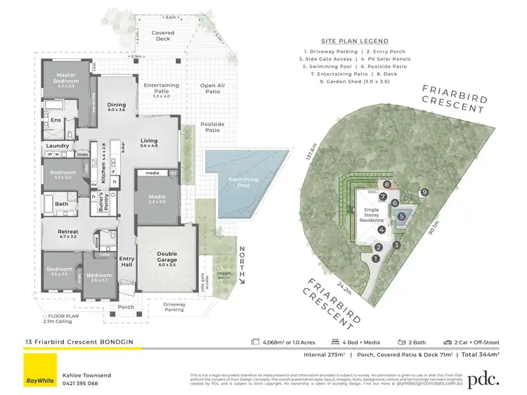 Floorplan of Homely house listing, 13 Friarbird Crescent, Bonogin QLD 4213