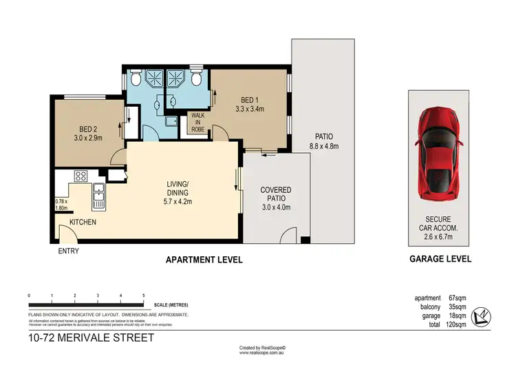 Floorplan of Homely unit listing, 10/72 Merivale Street, South Brisbane QLD 4101