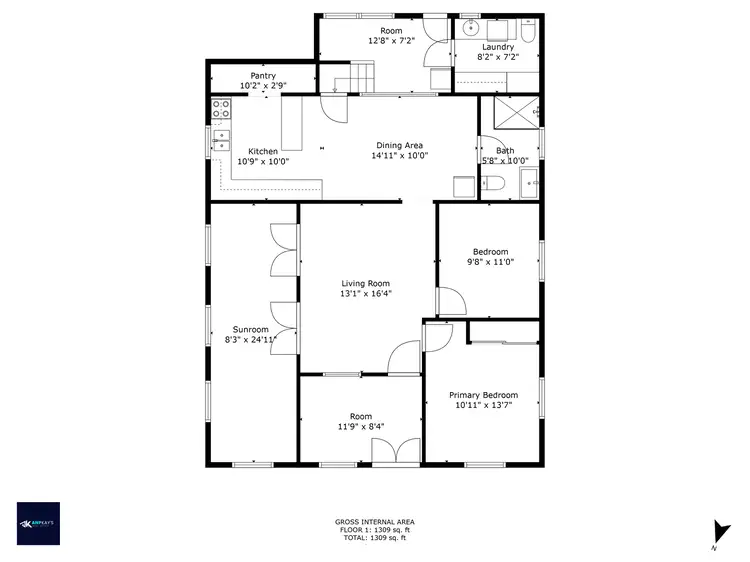 Floorplan of Homely house listing, 8 Hurst Street, Walkervale QLD 4670