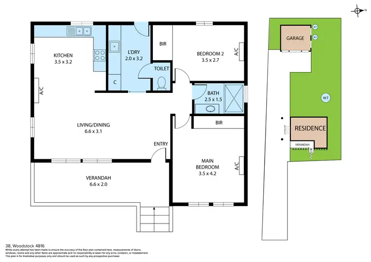 Floorplan of Homely house listing, 38 Woodstock Avenue, Woodstock QLD 4816