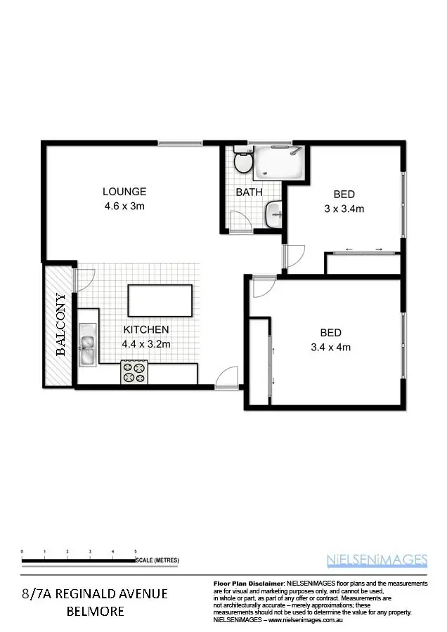 Floorplan of Homely apartment listing, 8/7A Reginald Avenue, Belmore NSW 2192