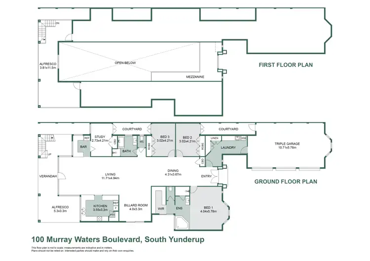Floorplan of Homely house listing, 100 Murray Waters Boulevard, South Yunderup WA 6208