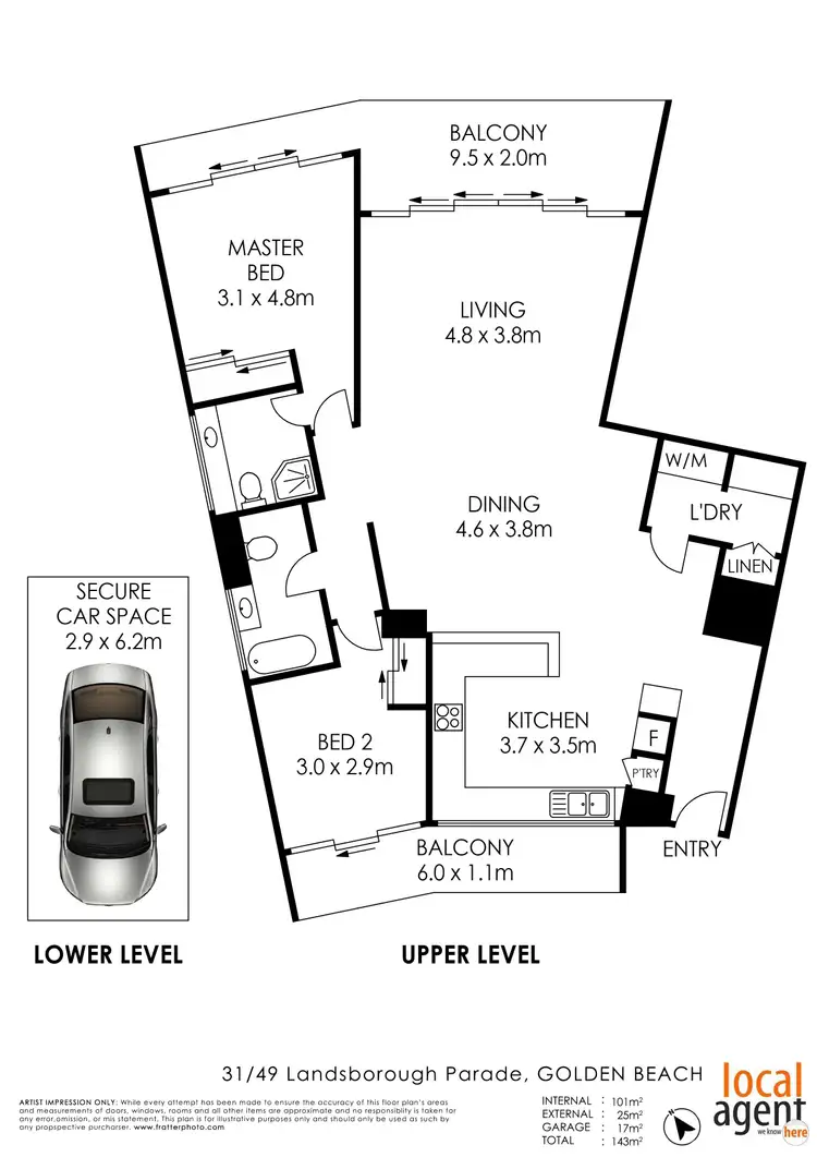 Floorplan of Homely unit listing, 31/49 Landsborough Pde, Golden Beach QLD 4551