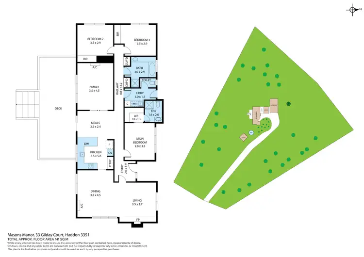 Floorplan of Homely house listing, 33 Gilday Court, Haddon VIC 3351