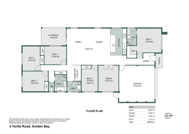 Floorplan of Homely house listing, 4 Yerilla Road, Golden Bay WA 6174