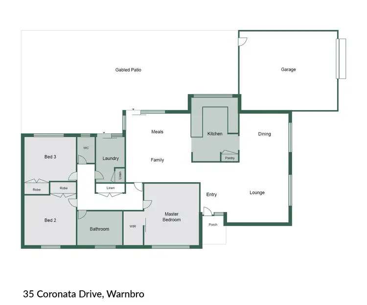Floorplan of Homely house listing, 35 Coronata Drive, Warnbro WA 6169