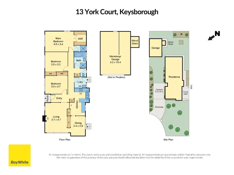 Floorplan of Homely house listing, 13 York Court, Keysborough VIC 3173