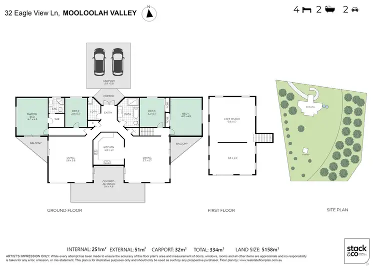 Floorplan of Homely house listing, 32 Eagle View Lane, Mooloolah Valley QLD 4553