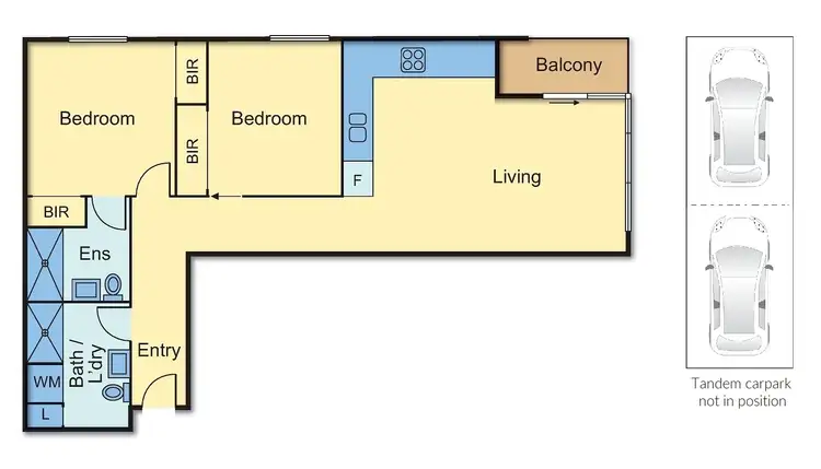 Floorplan of Homely apartment listing, 2204/45 Clarke Street, Southbank VIC 3006