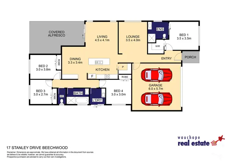 Floorplan of Homely house listing, 17 Stanley Drive, Beechwood NSW 2446