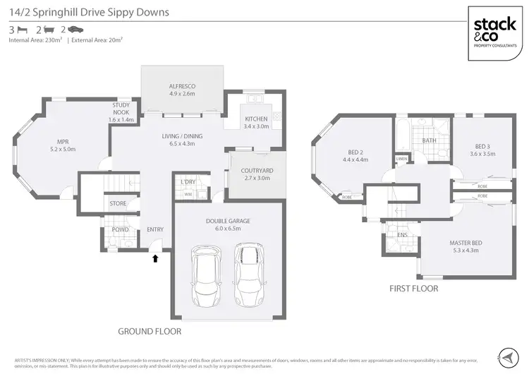 Floorplan of Homely townhouse listing, 14/2 Springhill Drive, Sippy Downs QLD 4556