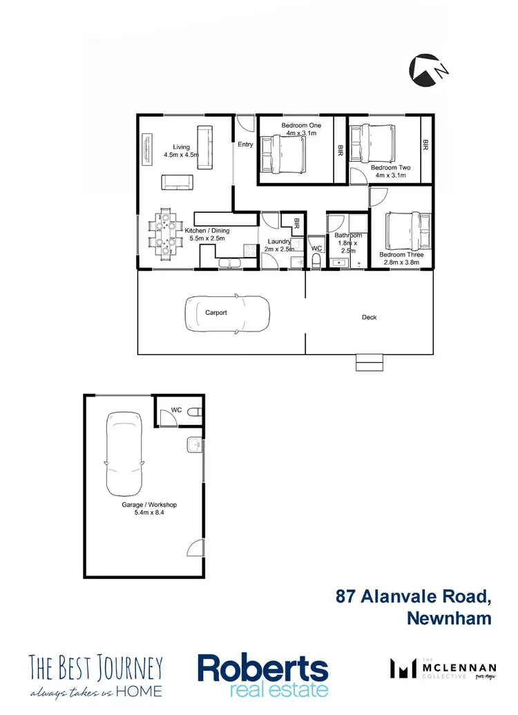 Floorplan of Homely house listing, 87 Alanvale Road, Newnham TAS 7248