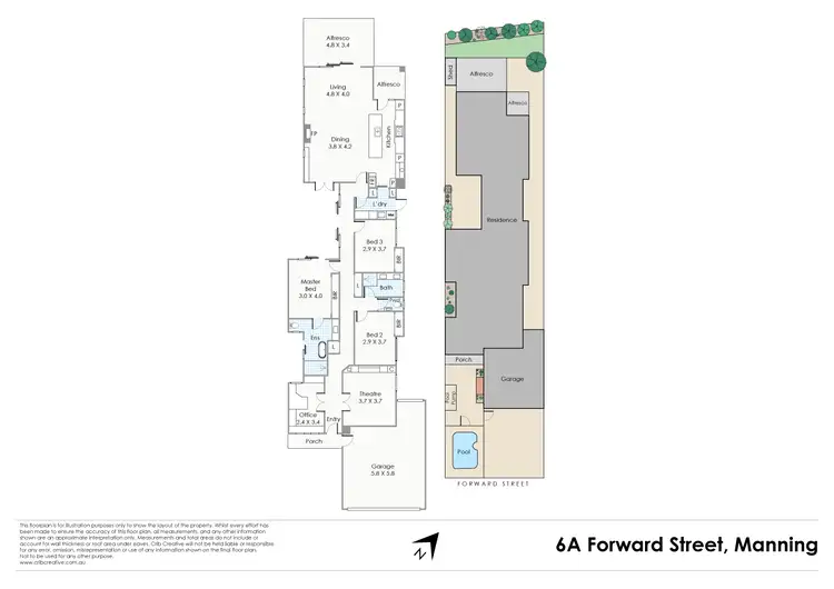 Floorplan of Homely house listing, 6a Forward Street, Manning WA 6152