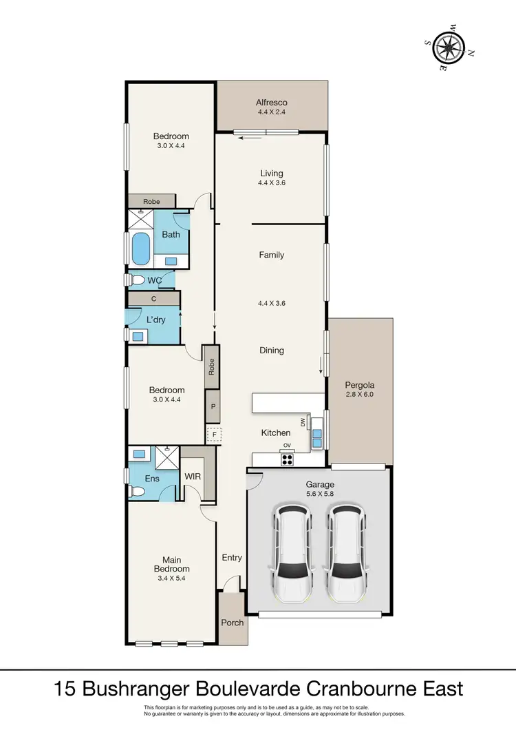 Floorplan of Homely house listing, 15 Bushranger Boulevard, Cranbourne East VIC 3977