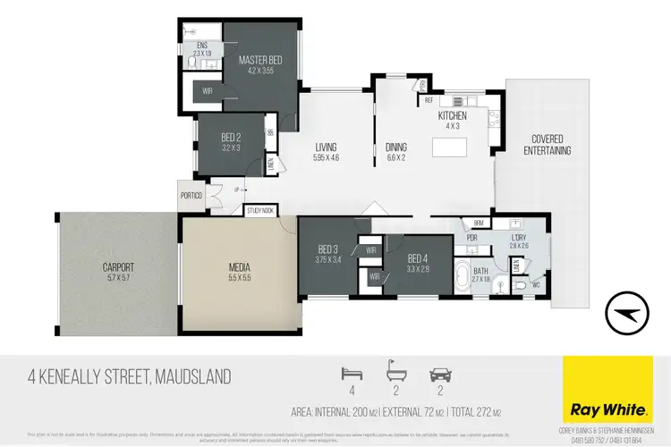 Floorplan of Homely house listing, 4 Keneally Street, Maudsland QLD 4210