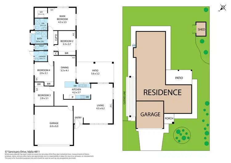 Floorplan of Homely house listing, 57 Sanctuary Drive, Idalia QLD 4811