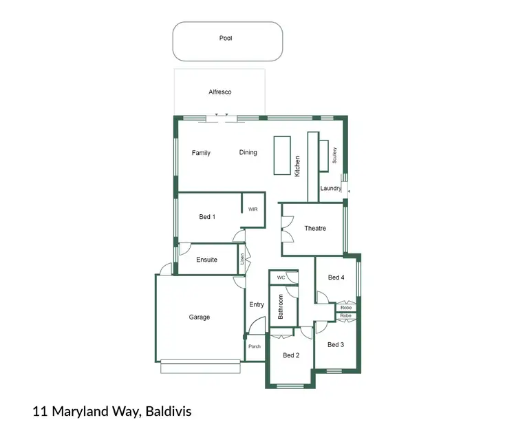 Floorplan of Homely house listing, 11 Maryland Way, Baldivis WA 6171