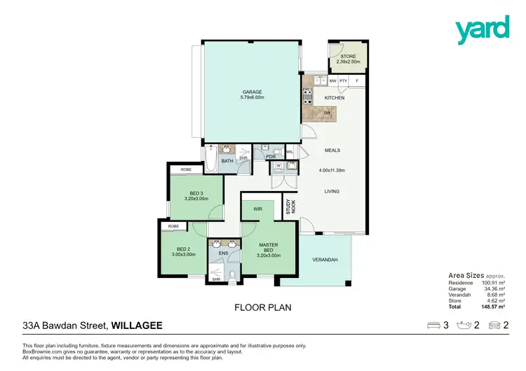Floorplan of Homely house listing, 33A Bawdan Street, Willagee WA 6156