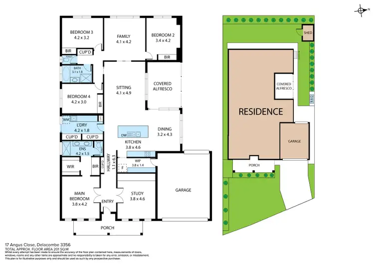 Floorplan of Homely house listing, 17 Angus Close, Delacombe VIC 3356