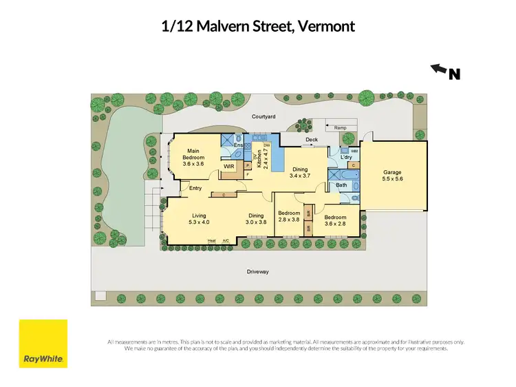 Floorplan of Homely unit listing, 1/12 Malvern Street, Vermont VIC 3133