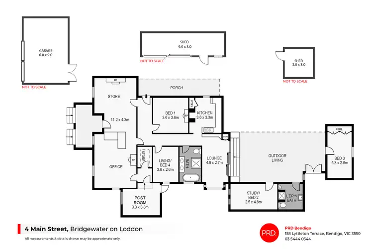 Floorplan of Homely house listing, 4 Main Street, Bridgewater on Loddon VIC 3516