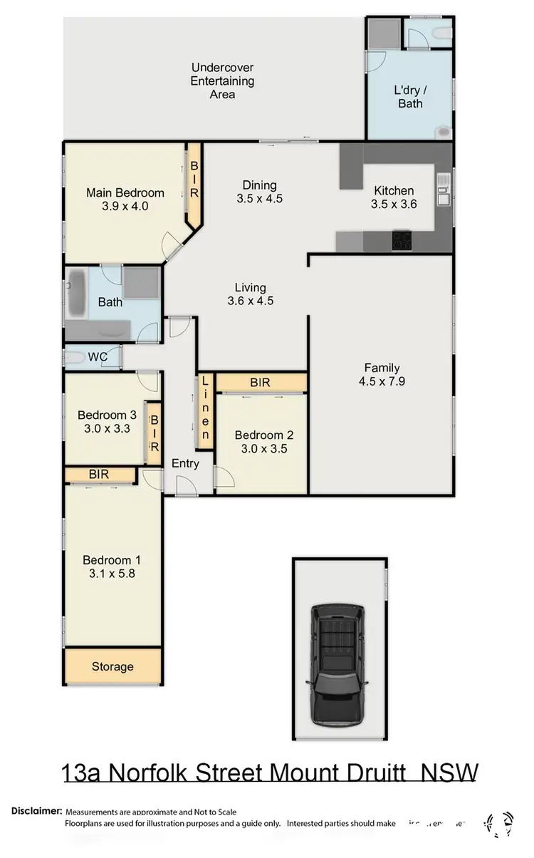 Floorplan of Homely house listing, 13A Norfolk Street, Mount Druitt NSW 2770
