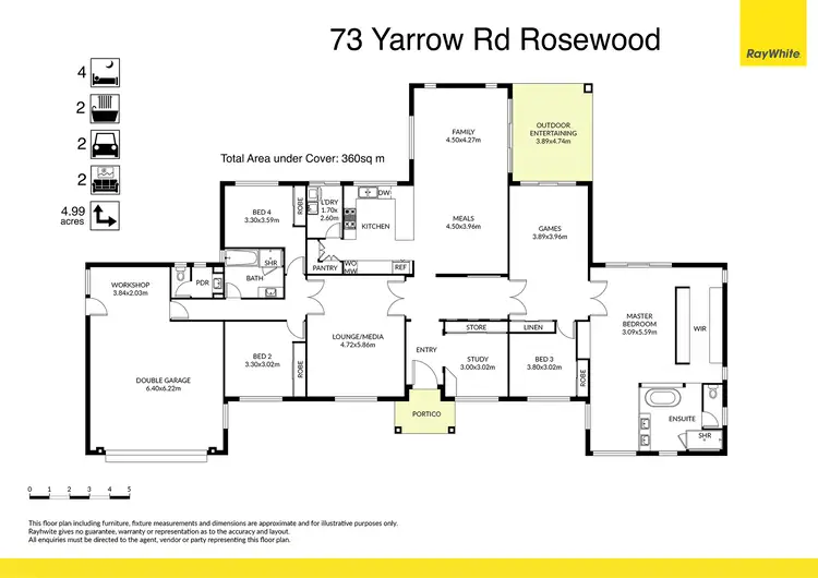 Floorplan of Homely house listing, 73 Yarrow Road, Rosewood QLD 4340