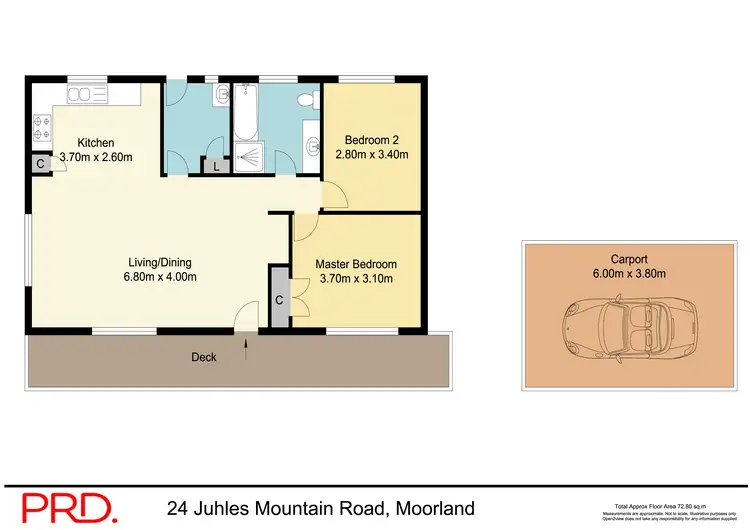 Floorplan of Homely rural property listing, 24 Juhles Mountain Road, Moorland NSW 2443
