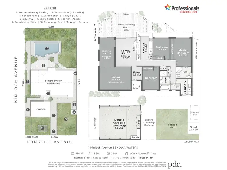 Floorplan of Homely house listing, 1 Kinloch Avenue, Benowa Waters QLD 4217